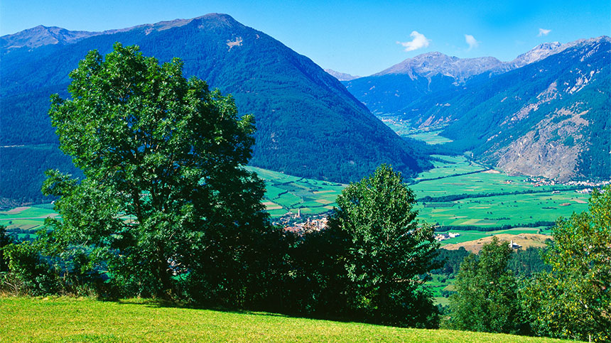 Vista estiva su Glorenza